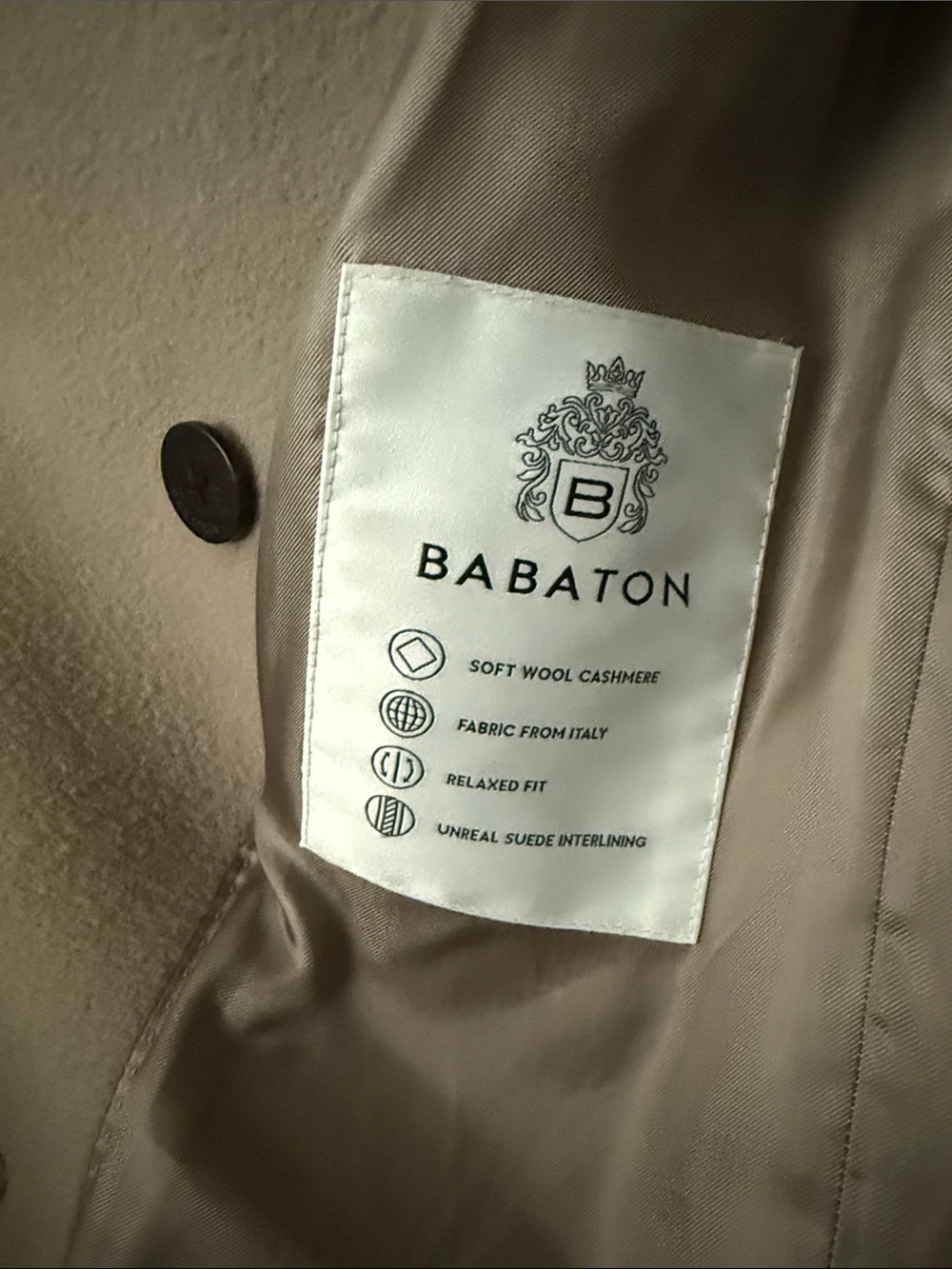 Aritzia Babaton Publication Wool Cashmere Double-Breasted Coat - Taupe (2XS) - Picture 8 of 12